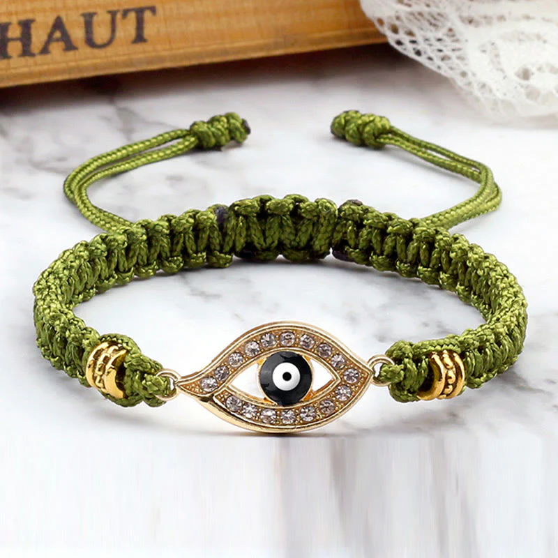 Braccialetto di corda Buddha Stones Evil Eye Keep Away Evil Spirits - Image 16