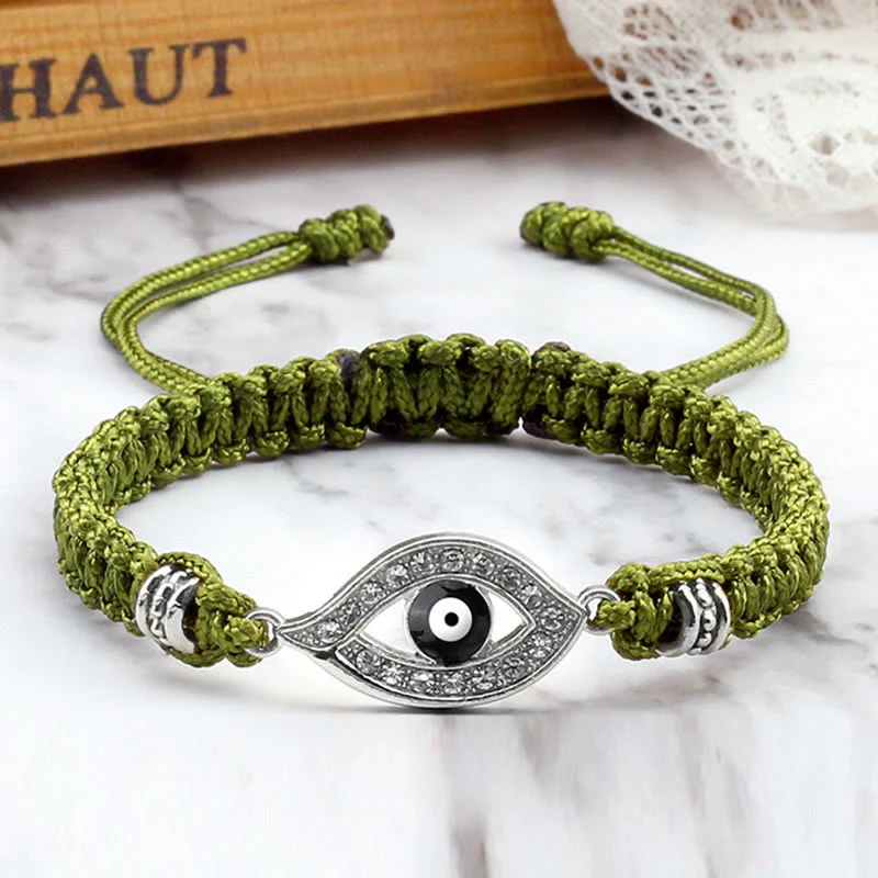 Braccialetto di corda Buddha Stones Evil Eye Keep Away Evil Spirits - Image 17