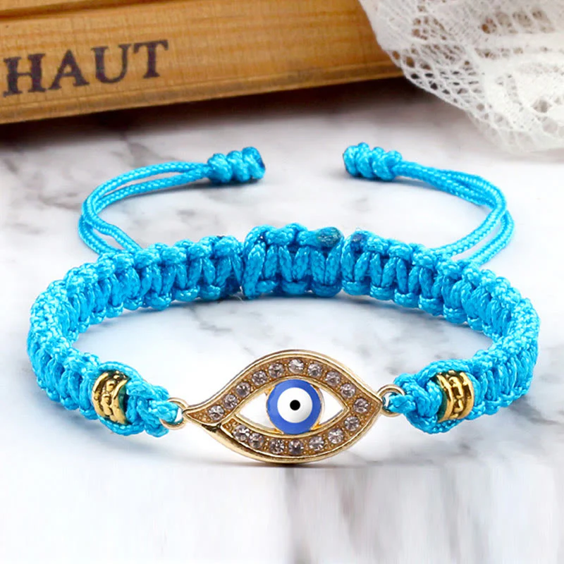 Braccialetto di corda Buddha Stones Evil Eye Keep Away Evil Spirits - Image 27