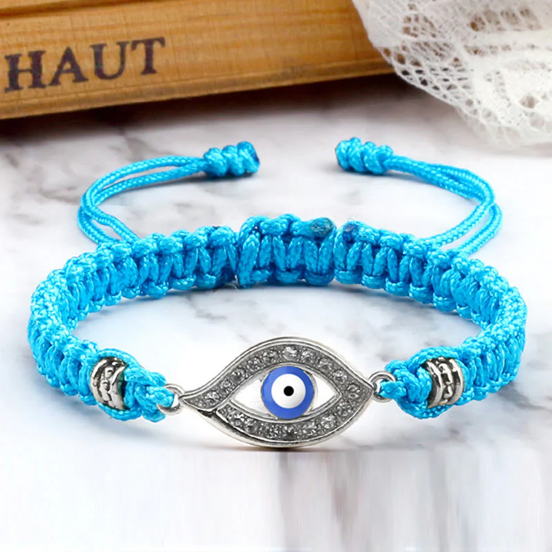 Braccialetto di corda Buddha Stones Evil Eye Keep Away Evil Spirits - Image 28