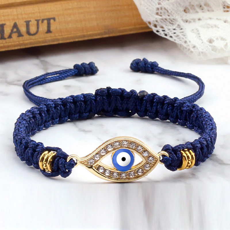 Braccialetto di corda Buddha Stones Evil Eye Keep Away Evil Spirits - Image 29