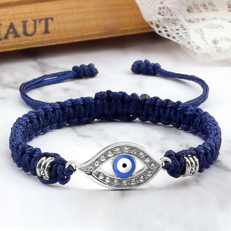 Braccialetto di corda Buddha Stones Evil Eye Keep Away Evil Spirits - Image 31
