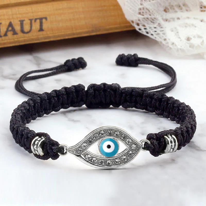 Braccialetto di corda Buddha Stones Evil Eye Keep Away Evil Spirits - Image 34