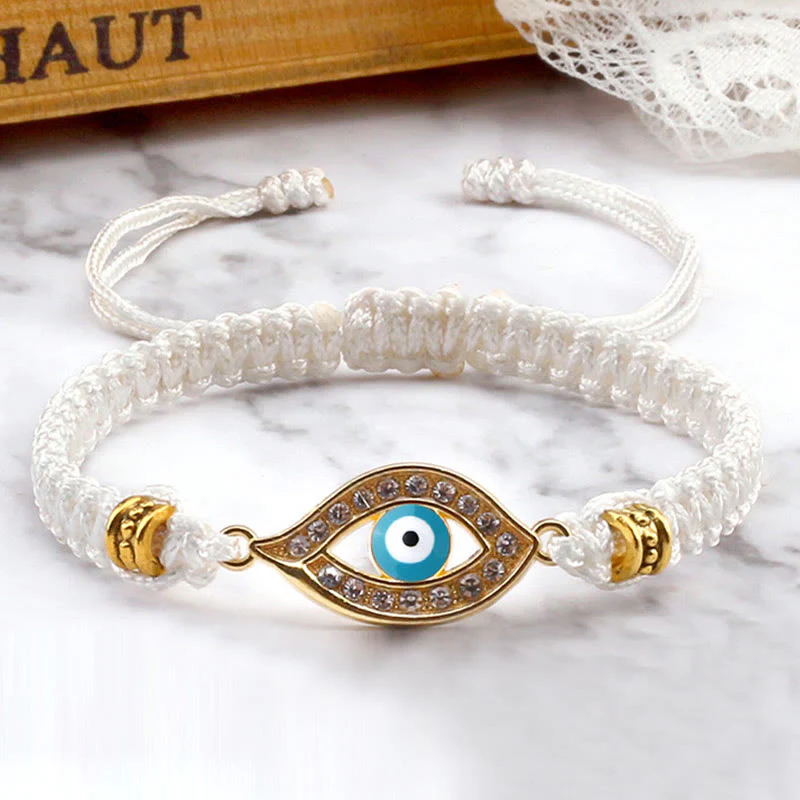 Braccialetto di corda Buddha Stones Evil Eye Keep Away Evil Spirits - Image 35