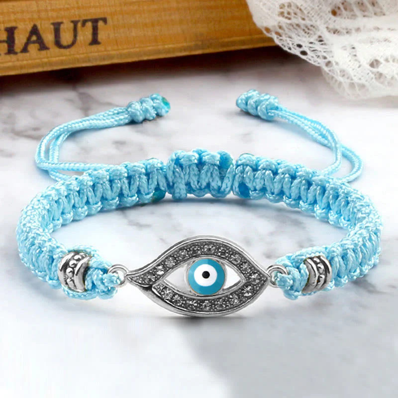 Braccialetto di corda Buddha Stones Evil Eye Keep Away Evil Spirits - Image 43