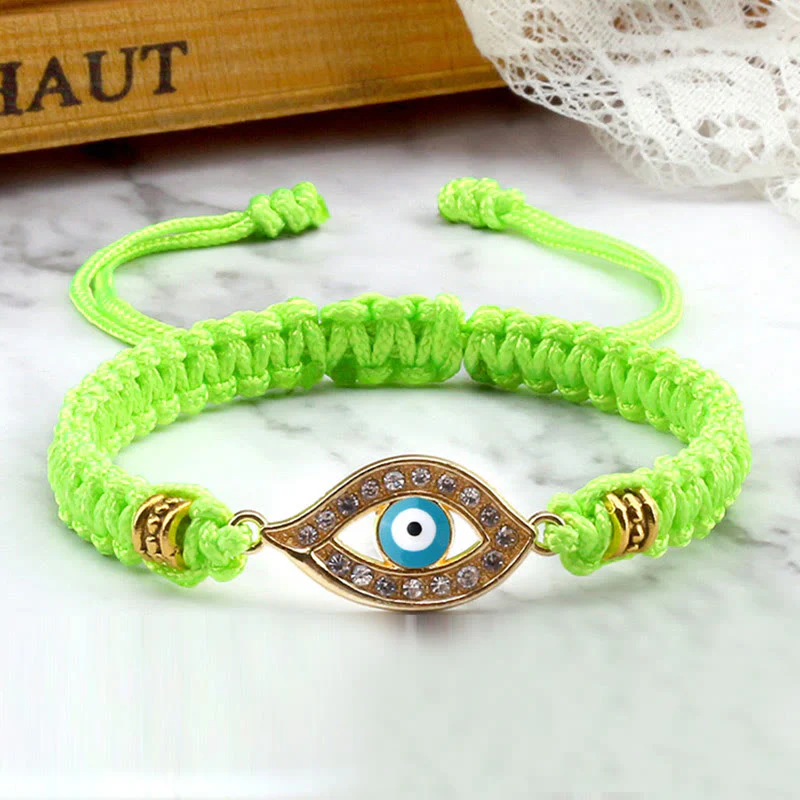 Braccialetto di corda Buddha Stones Evil Eye Keep Away Evil Spirits - Image 45