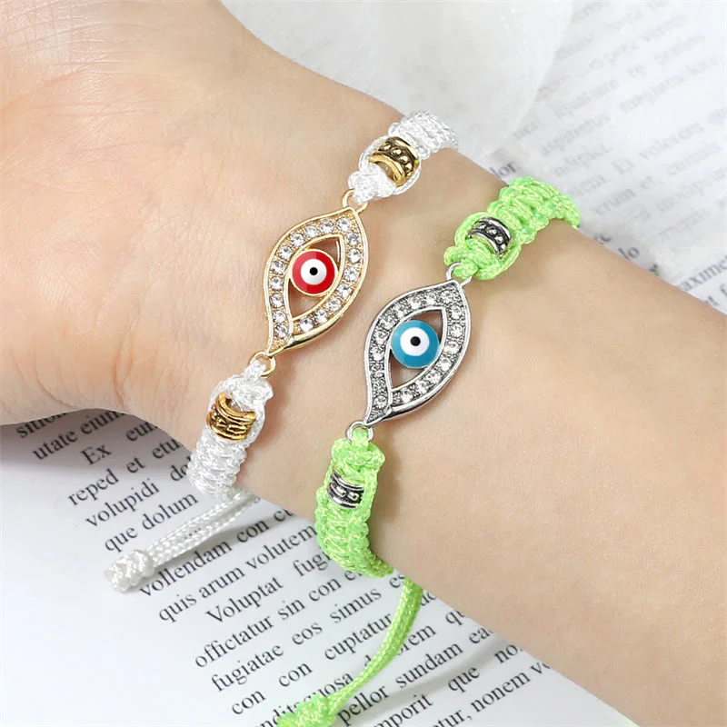 Braccialetto di corda Buddha Stones Evil Eye Keep Away Evil Spirits - Image 47