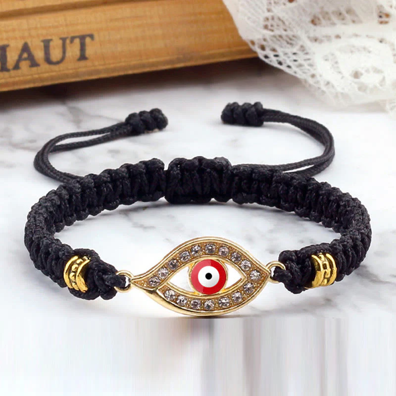 Braccialetto di corda Buddha Stones Evil Eye Keep Away Evil Spirits - Image 48