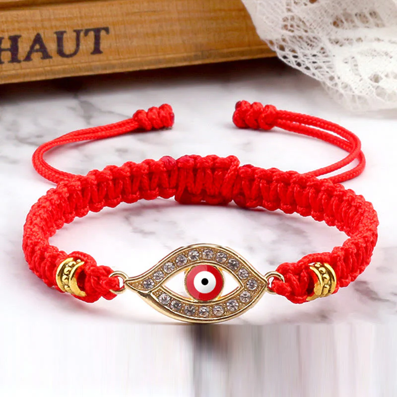 Braccialetto di corda Buddha Stones Evil Eye Keep Away Evil Spirits - Image 54