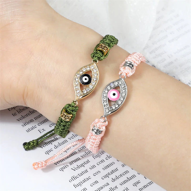 Braccialetto di corda Buddha Stones Evil Eye Keep Away Evil Spirits - Image 75