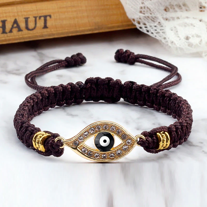 Braccialetto di corda Buddha Stones Evil Eye Keep Away Evil Spirits - Image 9