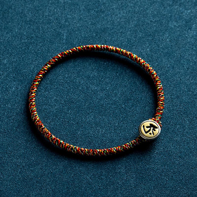 Braccialetto di corda colorata con protezione del Buddha in argento sterling 925 fatto a mano con lo zodiaco cinese del Buddha Stones di Natale - Image 8