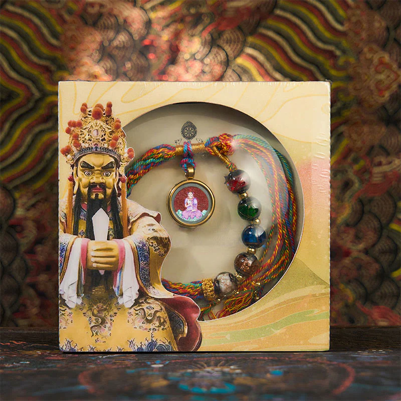 Braccialetto di corda di benedizione Buddha Stones, Thangka, zodiaco cinese, Buddha natale, cinabro - Image 21