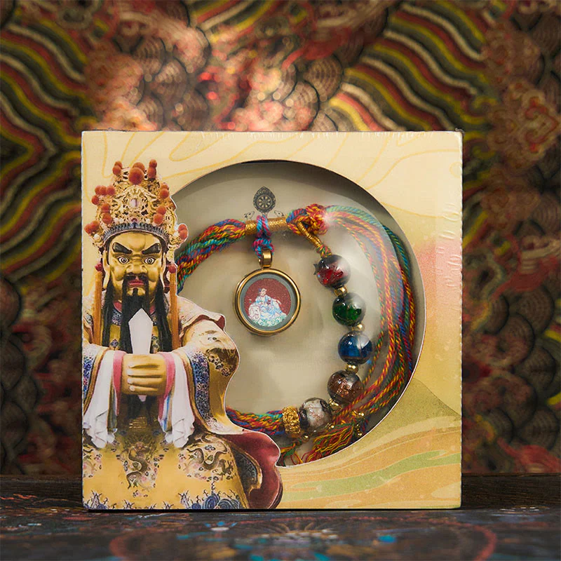 Braccialetto di corda di benedizione Buddha Stones, Thangka, zodiaco cinese, Buddha natale, cinabro - Image 26