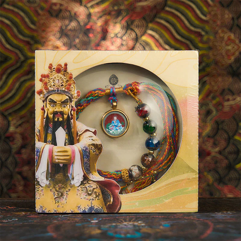 Braccialetto di corda di benedizione Buddha Stones, Thangka, zodiaco cinese, Buddha natale, cinabro - Image 30
