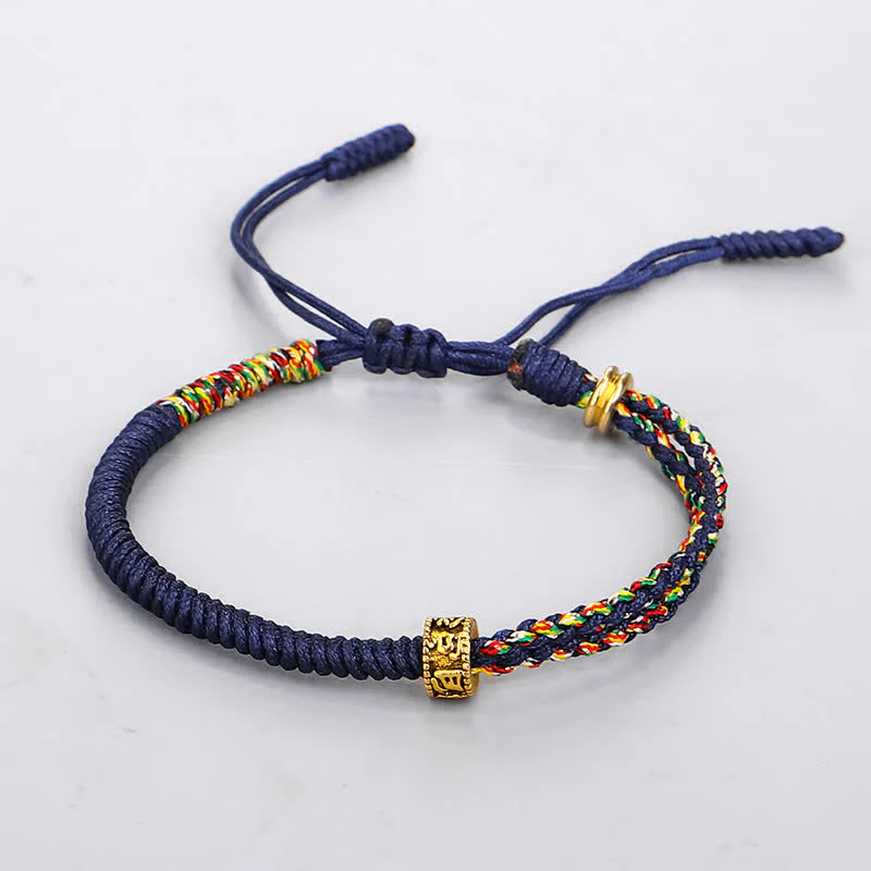 Braccialetto di corda di protezione e fortuna Buddha Stones Om Mani Padme Hum - Image 10