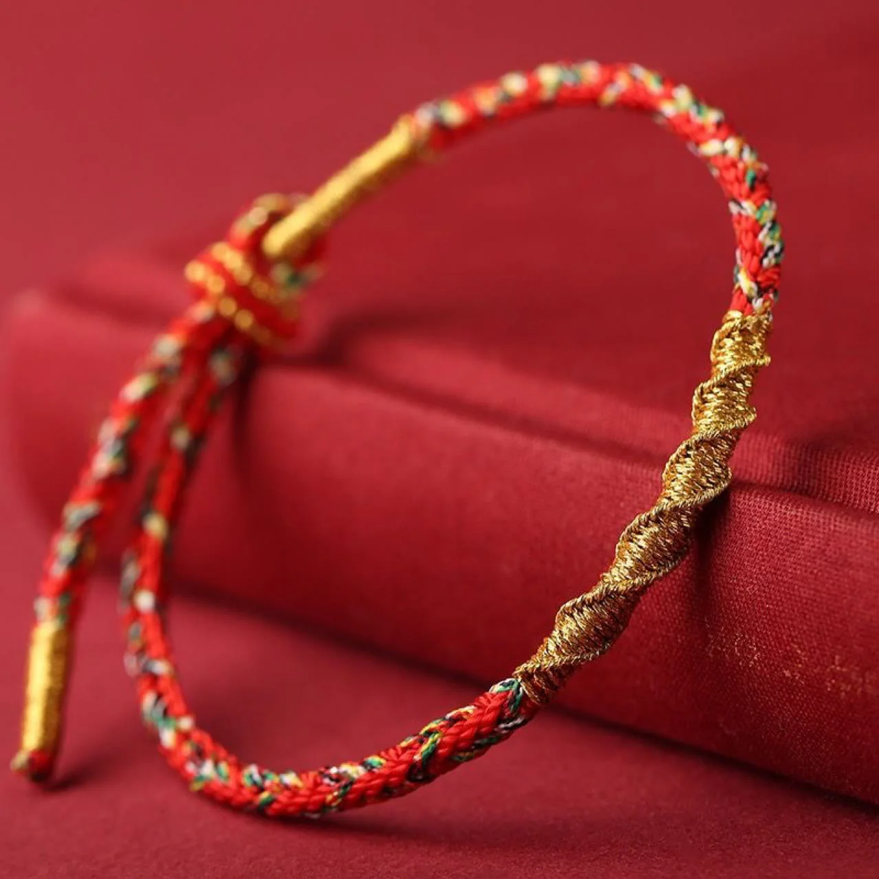 Braccialetto di corda intrecciata con protezione e forza del Buddha fatto a mano con Buddha Stones dello zodiaco cinese natale - Image 4
