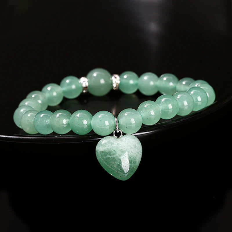 Braccialetto di equilibrio con cuore di amore in avventurina verde cristallo vario Buddha Stones - Image 12