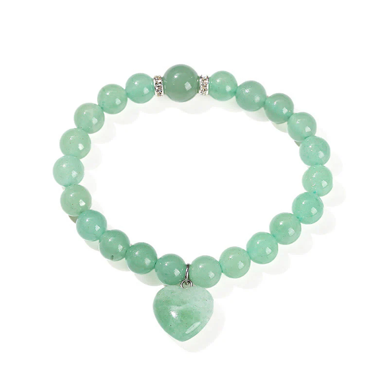 Braccialetto di equilibrio con cuore di amore in avventurina verde cristallo vario Buddha Stones - Image 14