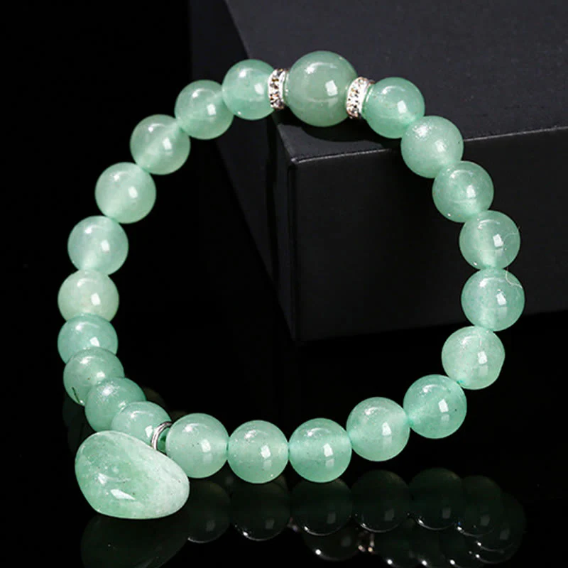Braccialetto di equilibrio con cuore di amore in avventurina verde cristallo vario Buddha Stones - Image 9