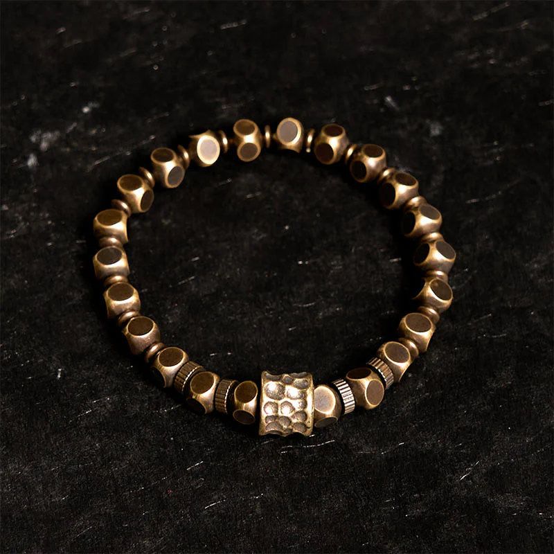 Braccialetto di equilibrio con motivo meteorite in rame Buddha Stones - Image 2
