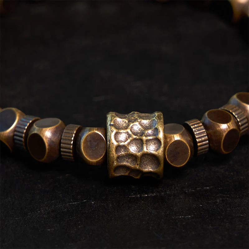 Braccialetto di equilibrio con motivo meteorite in rame Buddha Stones - Image 3