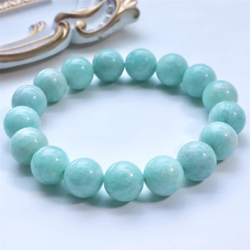 Braccialetto di fiducia in perle di amazzonite naturale Buddha Stones - Image 2
