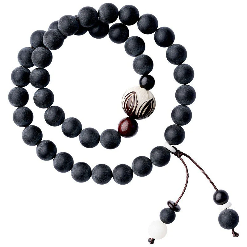 Braccialetto di guarigione Bodhi Lotus con doppio strato di cipresso tibetano Buddha Stones - Image 9