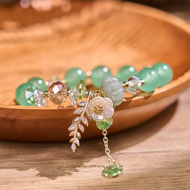 Braccialetto di guarigione Buddha Stones Blue Crystal Ametista Pietra del sole Avventurina verde - Image 17