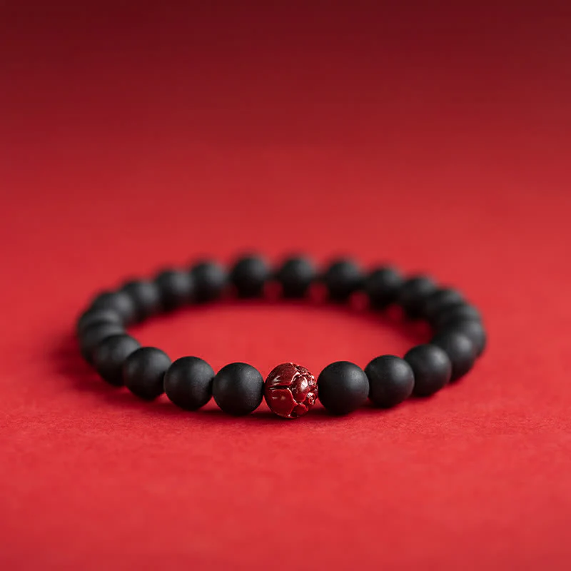 Braccialetto di guarigione Buddha Stones Tibetan Cypress Cinnabar Lotus