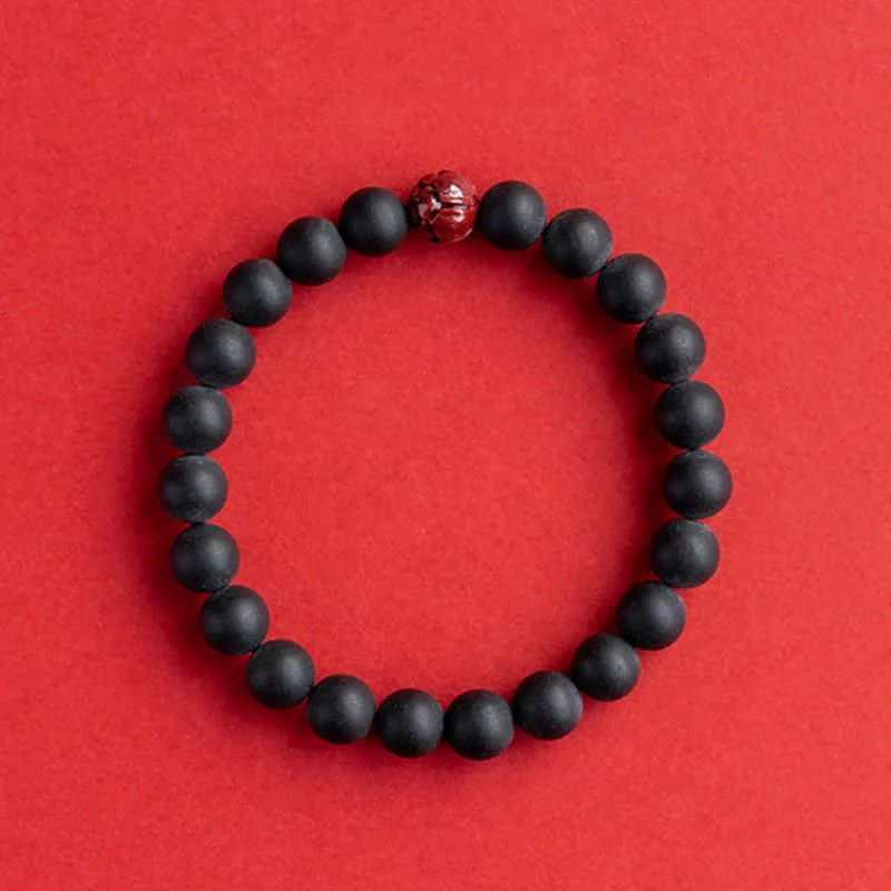 Braccialetto di guarigione Buddha Stones Tibetan Cypress Cinnabar Lotus - Image 7