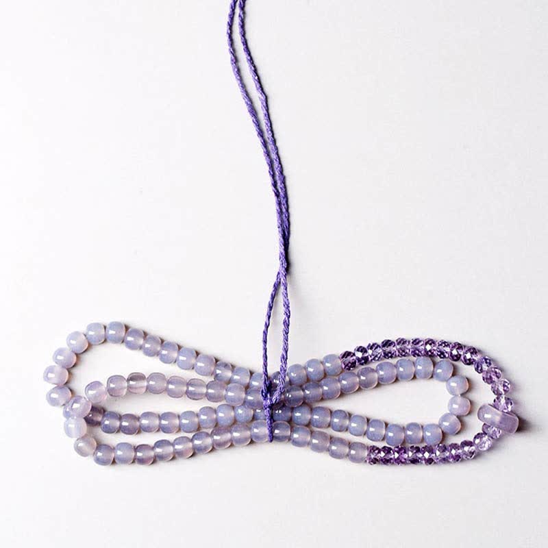 Braccialetto di guarigione con cristallo di ametista naturale e meditazione - Image 4