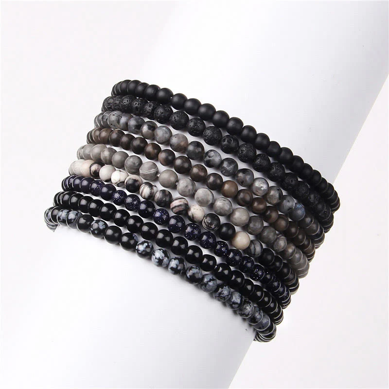 Braccialetto di guarigione con perline di cristallo di varie pietre Buddha Stones da 4 mm - Image 14