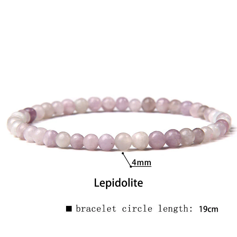 Braccialetto di guarigione con perline di cristallo di varie pietre Buddha Stones da 4 mm - Image 28