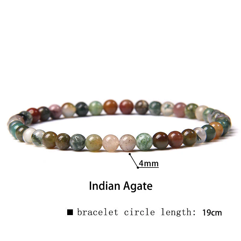 Braccialetto di guarigione con perline di cristallo di varie pietre Buddha Stones da 4 mm - Image 31
