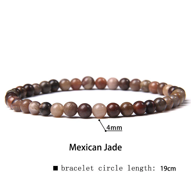 Braccialetto di guarigione con perline di cristallo di varie pietre Buddha Stones da 4 mm - Image 43