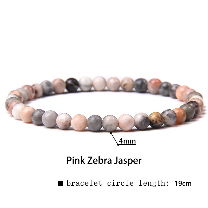 Braccialetto di guarigione con perline di cristallo di varie pietre Buddha Stones da 4 mm - Image 48