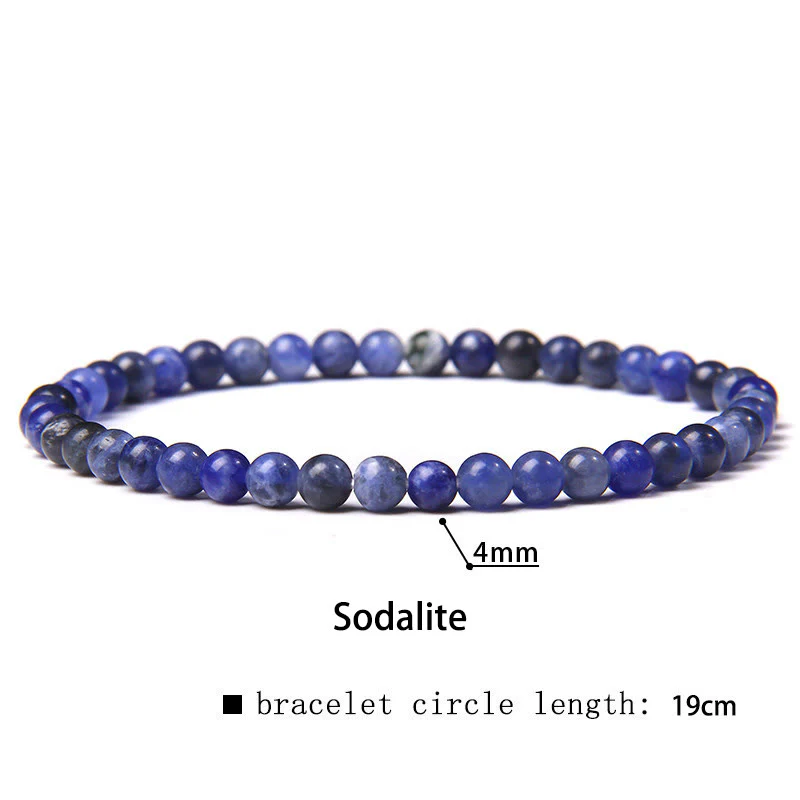Braccialetto di guarigione con perline di cristallo di varie pietre Buddha Stones da 4 mm - Image 52