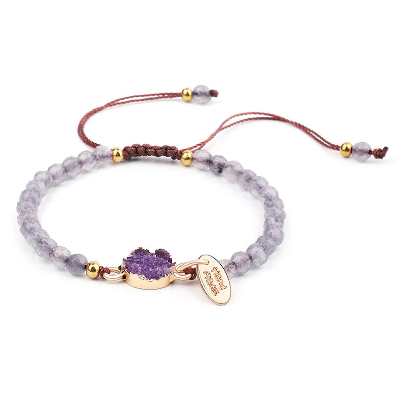 Braccialetto di guarigione fortunato con ciondolo di cristallo naturale Buddha Stones - Image 3
