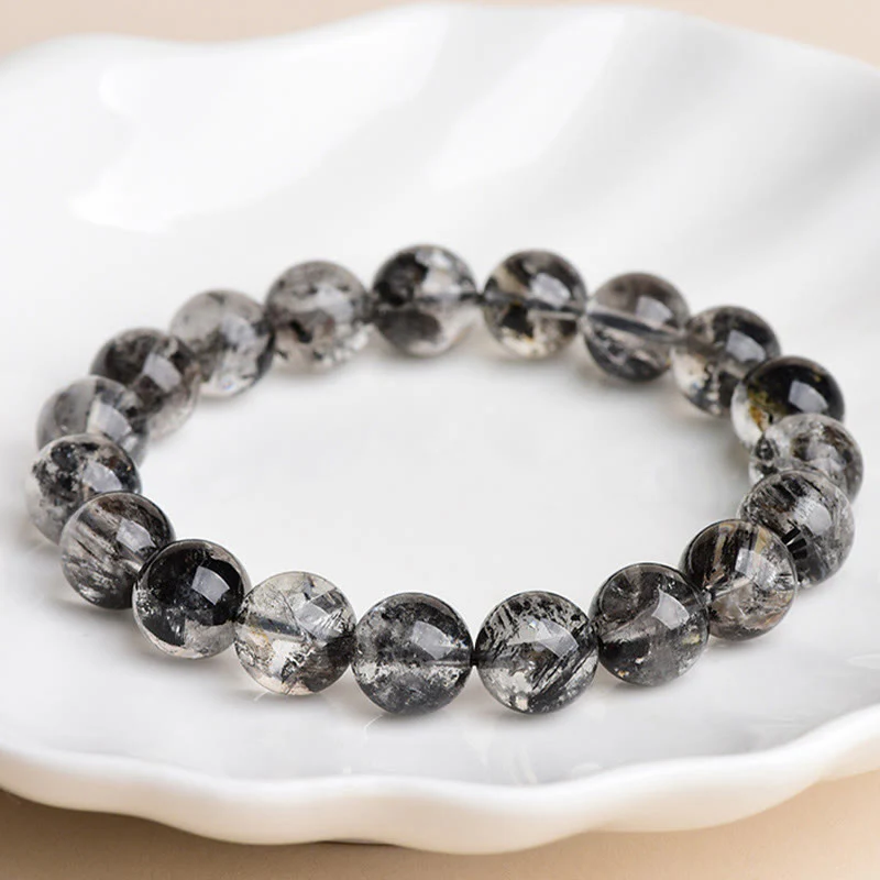 Braccialetto di meditazione con protezione e diamanti Herkimer Buddha Stones - Image 3