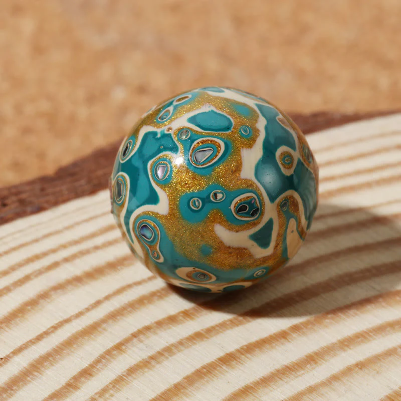 Braccialetto di perle di lacca multicolore naturale Buddha Stones Calm - Image 13