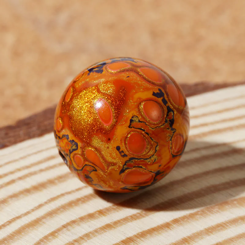 Braccialetto di perle di lacca multicolore naturale Buddha Stones Calm - Image 14