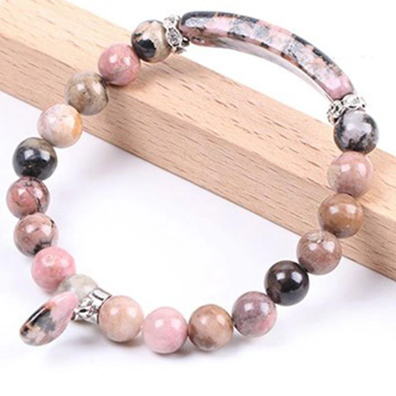 Braccialetto di perline curative con cuore d'amore in quarzo naturale Buddha Stones - Image 14