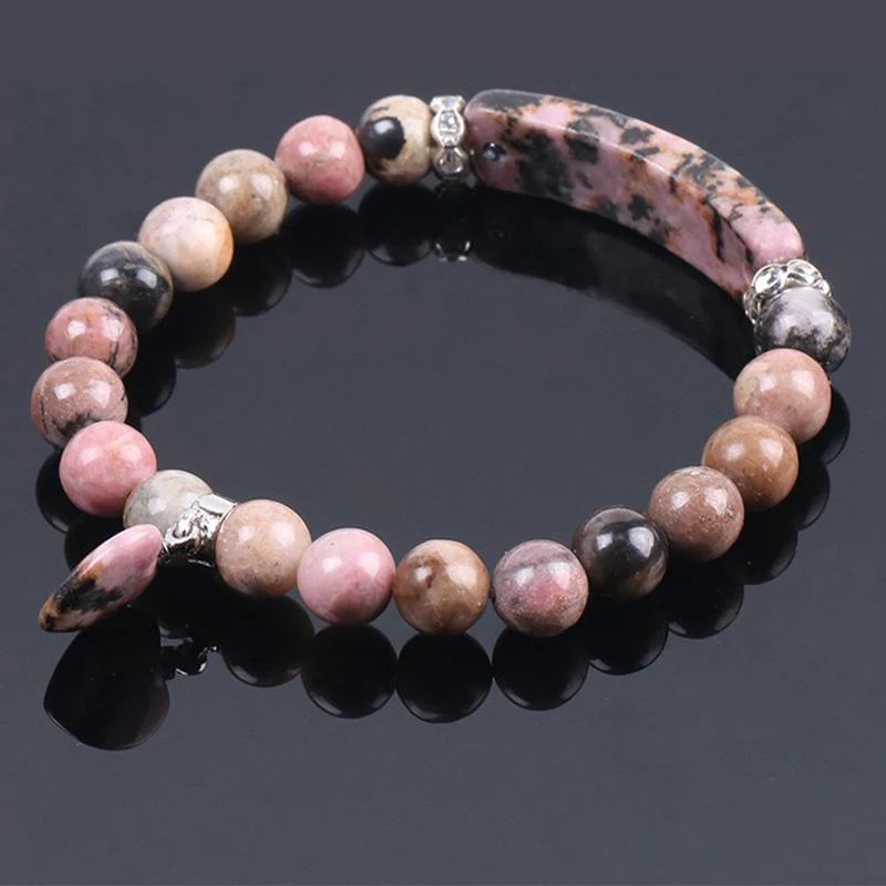 Braccialetto di perline curative con cuore d'amore in quarzo naturale Buddha Stones - Image 16