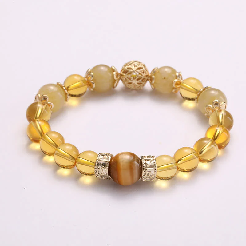 Braccialetto di perline di Buddha Stones Citrine Generosità Prosperità - Image 6