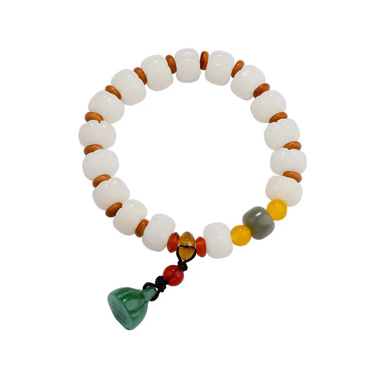 Braccialetto di perline di zucca incise con semi di Bodhi naturale, agata rossa, Bodhi Calm Harmony, Lotus - Image 17