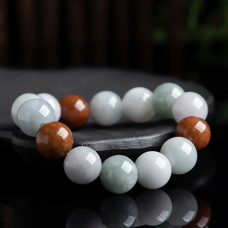 Braccialetto di protezione curativa in giada naturale Buddha Stones - Image 5