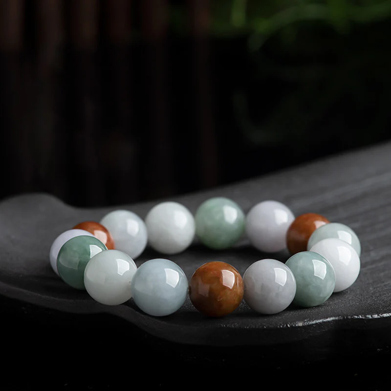 Braccialetto di protezione curativa in giada naturale Buddha Stones - Image 7