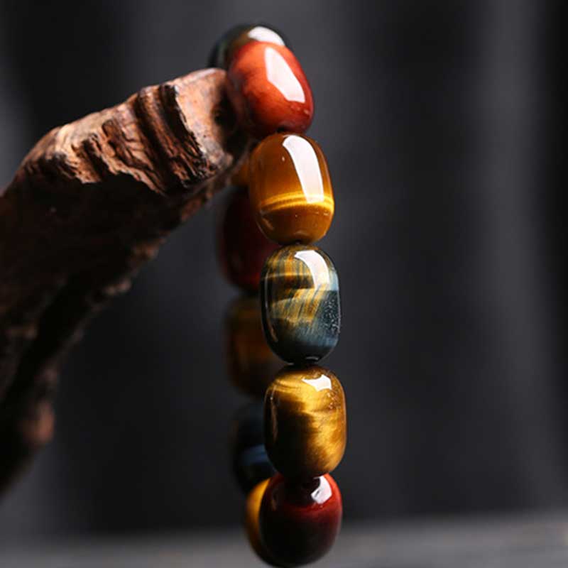 Braccialetto di protezione curativa naturale con occhio di tigre Buddha Stones - Image 4