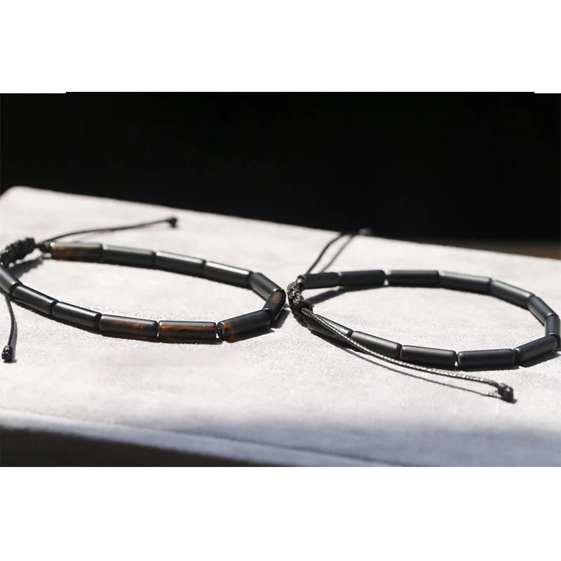 Braccialetto di protezione e supporto con perline di onice nero Buddha Stones - Image 12